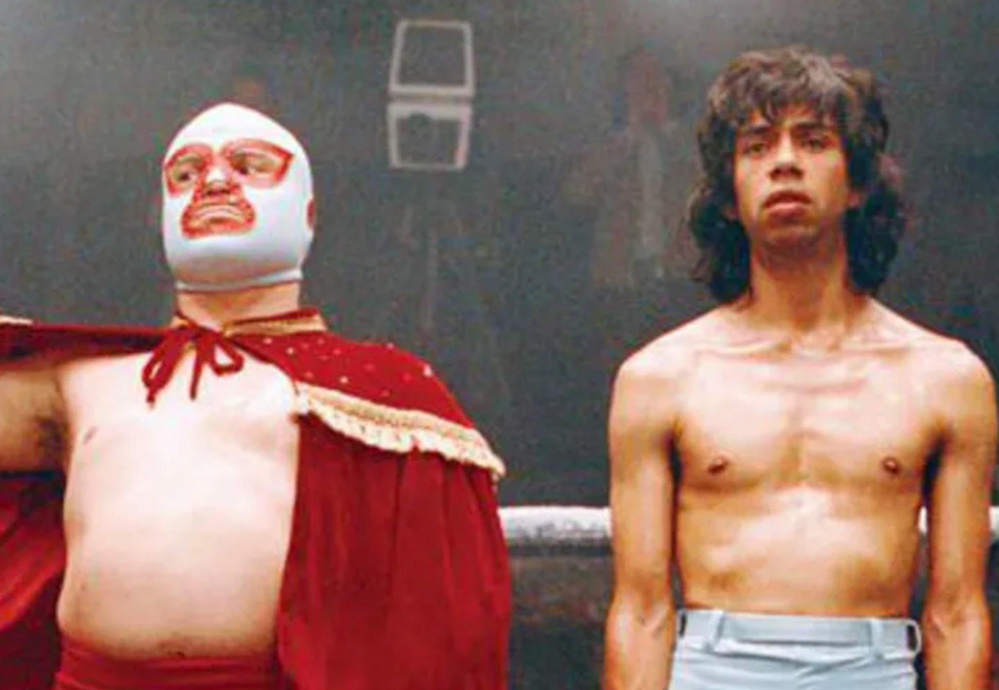 Jack Black con Héctor Jiménez de la película ‘Nacho Libre’
